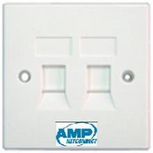 Face Plate 2 Lobang Merk AMP